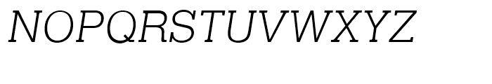 Helserif Light Italic Font UPPERCASE