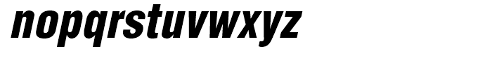 Helvetica Black Condensed Oblique Font LOWERCASE