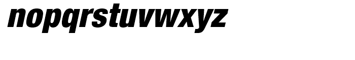 Helvetica Condensed Black Oblique Font LOWERCASE