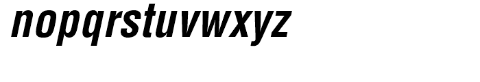 Helvetica Condensed Bold Oblique Font LOWERCASE