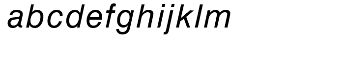 Helvetica Greek Inclined Font LOWERCASE