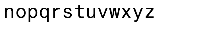 Helvetica Monospaced Roman Font LOWERCASE