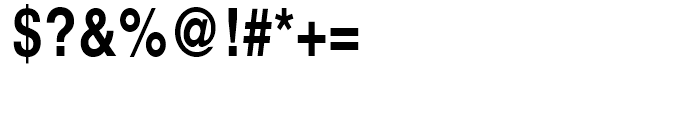 Helvetica Narrow Bold Font OTHER CHARS