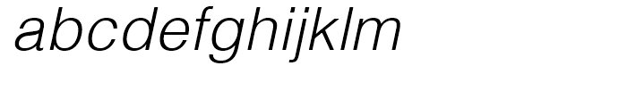 Helvetica Thai Light Italic Font LOWERCASE