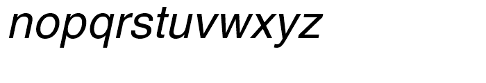 Helvetica World Italic Font LOWERCASE