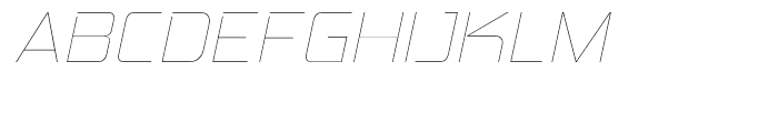 Hemi Head Ultralight Italic Font UPPERCASE