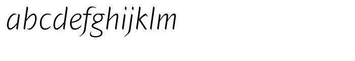 Hemingway Light Italic Font LOWERCASE