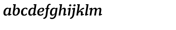 Henriette Medium Italic Font LOWERCASE