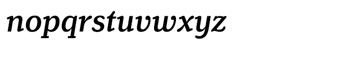 Henriette Medium Italic Font LOWERCASE