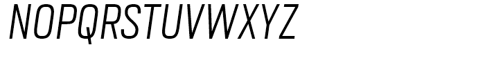 Heron Sans Condensed Light Italic Font UPPERCASE