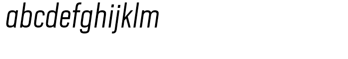 Heron Sans Condensed Light Italic Font LOWERCASE