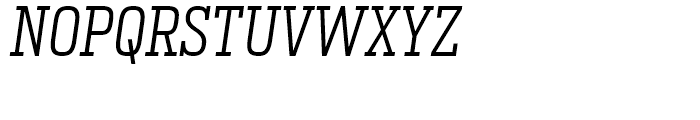 Heron Serif Condensed Light Italic Font UPPERCASE