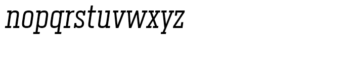 Heron Serif Condensed Light Italic Font LOWERCASE