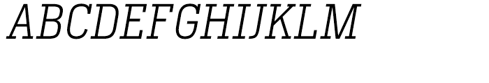 Heron Serif Light Italic Font UPPERCASE