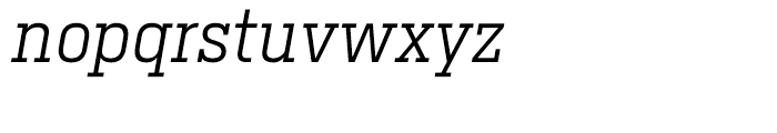 Heron Serif Light Italic Font LOWERCASE