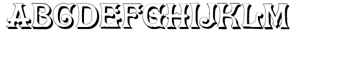 Herr Foch Shadow Font UPPERCASE