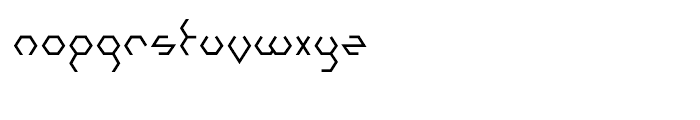 Hexatype Bold Font LOWERCASE