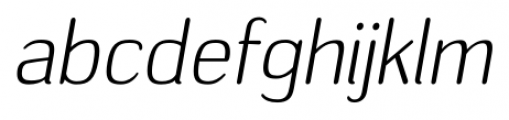 Headlight Light Italic Font LOWERCASE