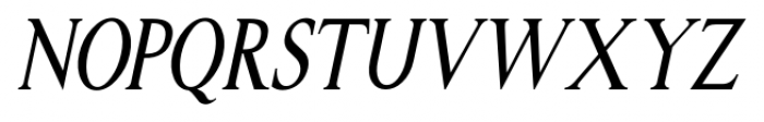 Headstone Roman JNL Condensed Oblique Font UPPERCASE