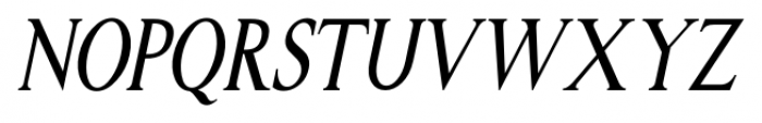 Headstone Roman JNL Condensed Oblique Font LOWERCASE