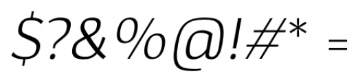Hedon Light Italic Font OTHER CHARS