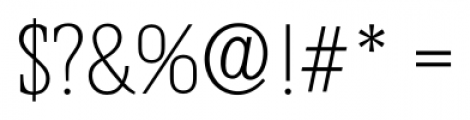 Helium Serial Xlight Font OTHER CHARS