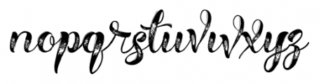 Hellvina Hand Script Regular Font LOWERCASE