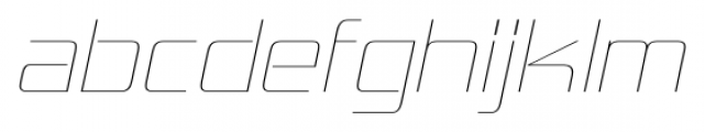 Hemi Head UltraLight Italic Font LOWERCASE