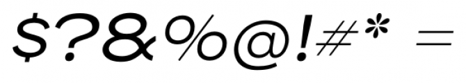 Henderson Sans Basic Italic Font OTHER CHARS