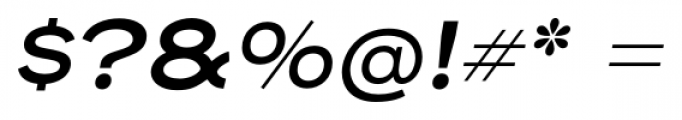 Henderson Sans Basic Semi Bold Italic Font OTHER CHARS