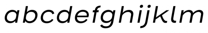 Henderson Sans Italic Font LOWERCASE