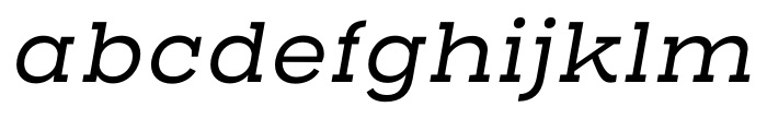 Henderson Slab Basic Italic Font LOWERCASE