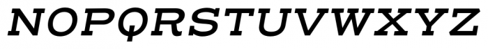 Henderson Slab Basic Semi Bold Italic Font UPPERCASE