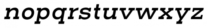 Henderson Slab Basic Semi Bold Italic Font LOWERCASE