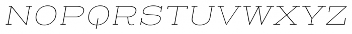 Henderson Slab Basic Thin Italic Font UPPERCASE