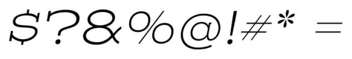 Henderson Slab Extra Light Italic Font OTHER CHARS