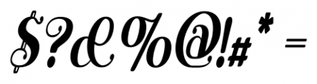 Henrician Oblique Font OTHER CHARS