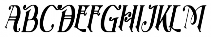 Henrician Oblique Font UPPERCASE