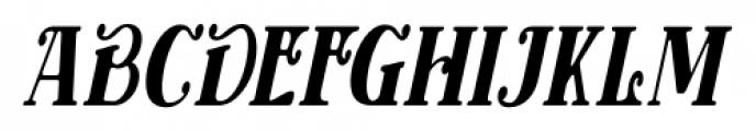 Henrician Oblique Font LOWERCASE