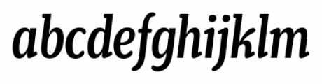 Henriette Compressed Medium Italic Font LOWERCASE