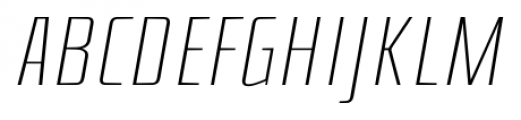 Herclio Light Italic Font UPPERCASE