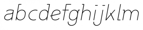 Herrmann Light Italic Font LOWERCASE