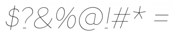 Herrmann Thin Italic Font OTHER CHARS