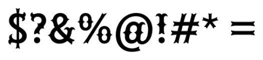 Hessian Regular Font OTHER CHARS