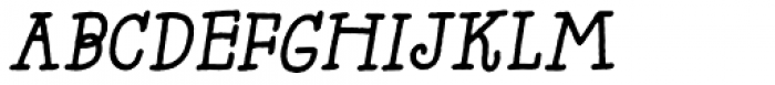 Head Strung Italic Font UPPERCASE