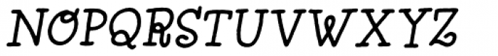 Head Strung Italic Font LOWERCASE