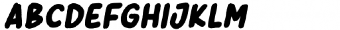 Header Marker Italic Font LOWERCASE