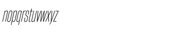 Heading Now 22 Light Italic Font LOWERCASE