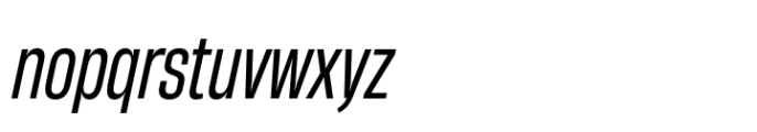 Heading Now 44 Regular Italic Font LOWERCASE