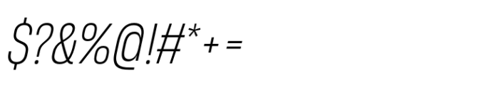 Heading Now 52 Light Italic Font OTHER CHARS
